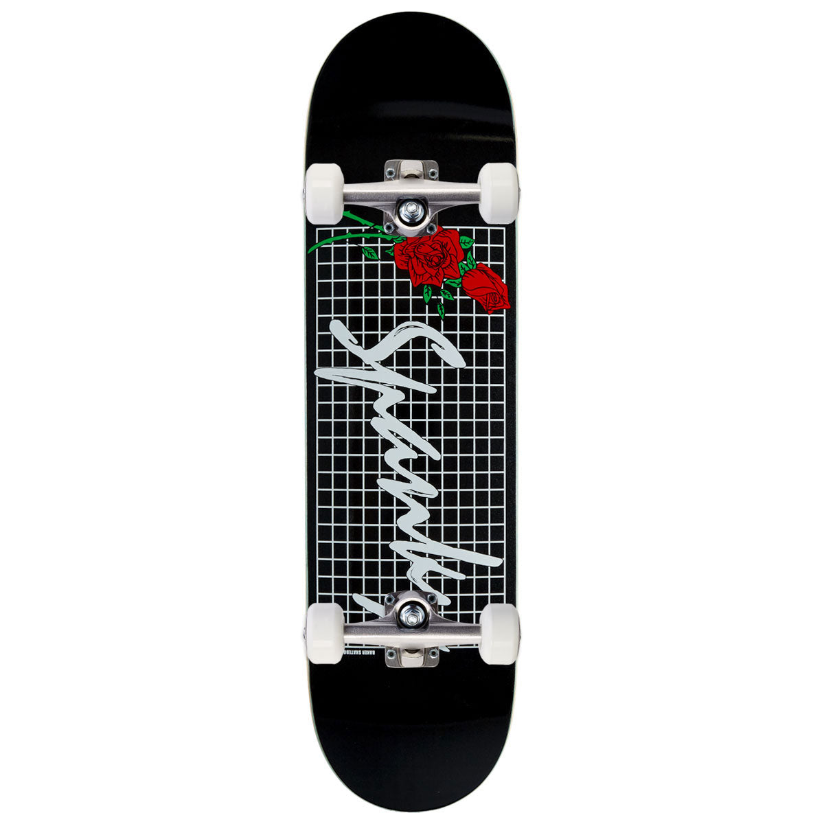 Baker Kevin Spanky Long Black Roses Skateboard Complete - 8.25