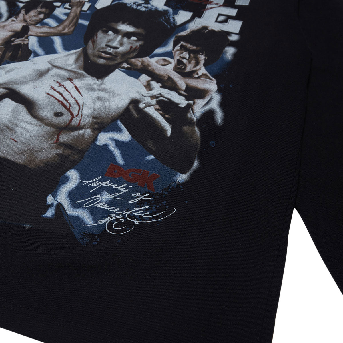 DGK x Bruce Lee Immortality Long Sleeve T-Shirt - Black image 2