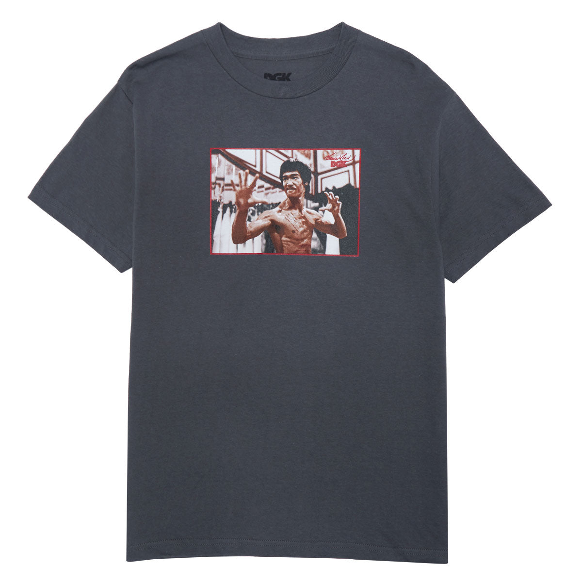 DGK x Bruce Lee Focus T-Shirt - Charcoal image 1