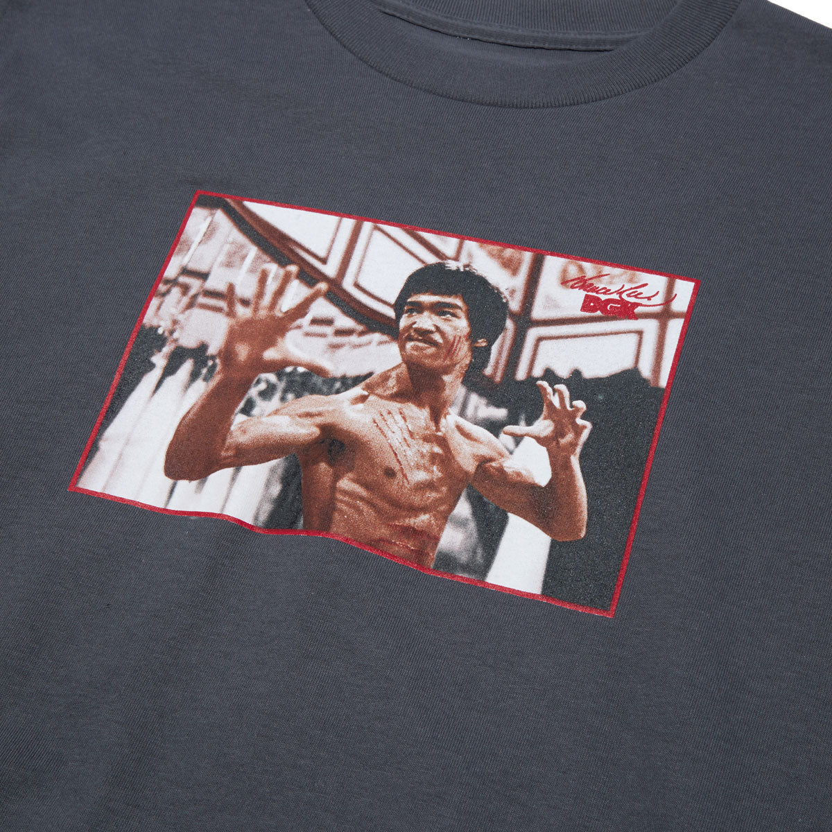 DGK x Bruce Lee Focus T-Shirt - Charcoal image 3