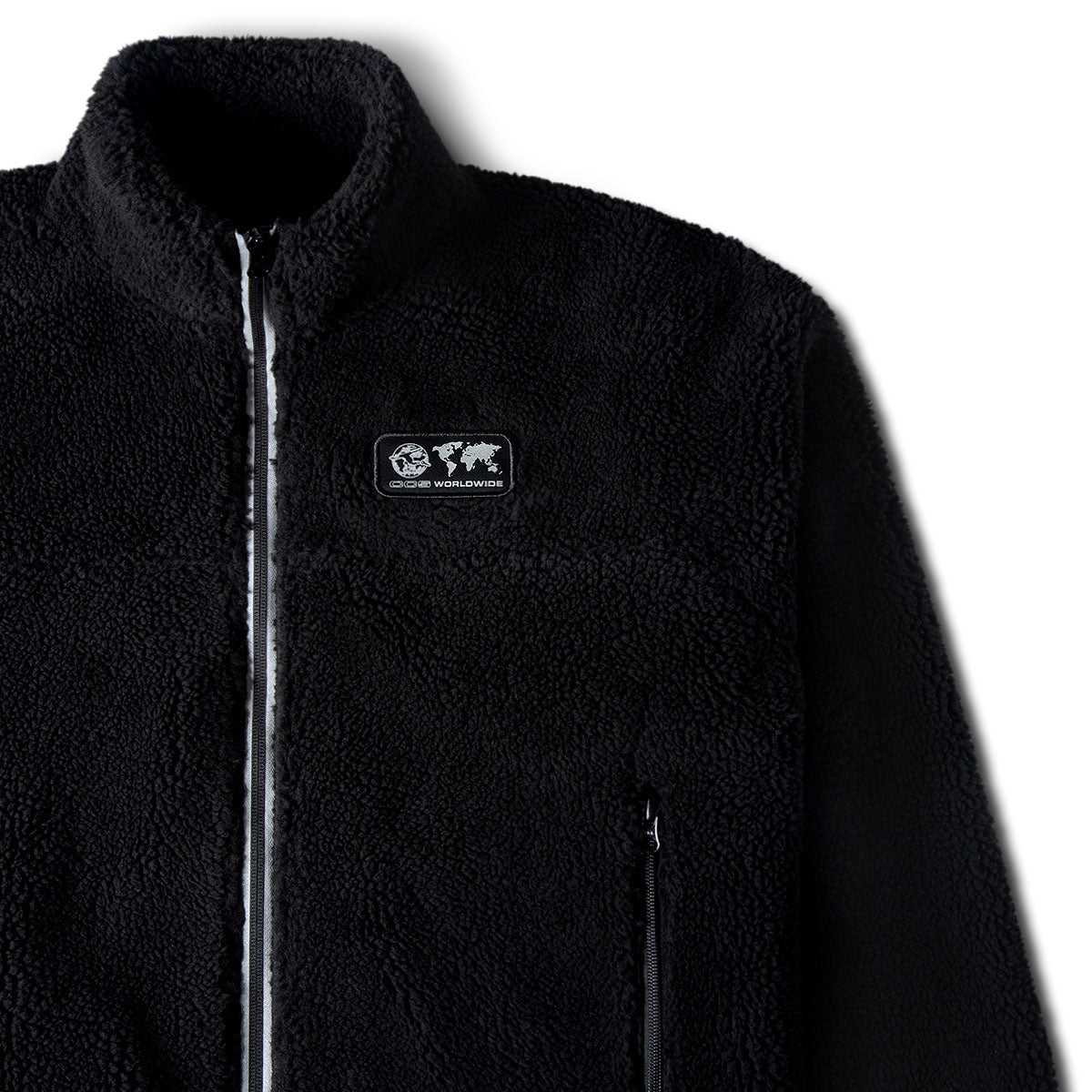 CCS Worldwide Sherpa Fleece Jacket - Black image 5