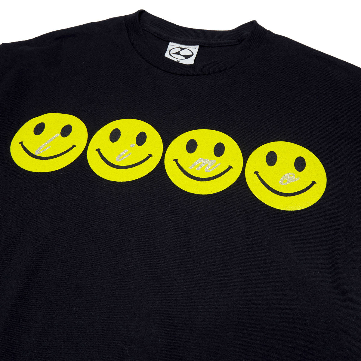 Limosine Glitter Smile T-Shirt - Black image 2