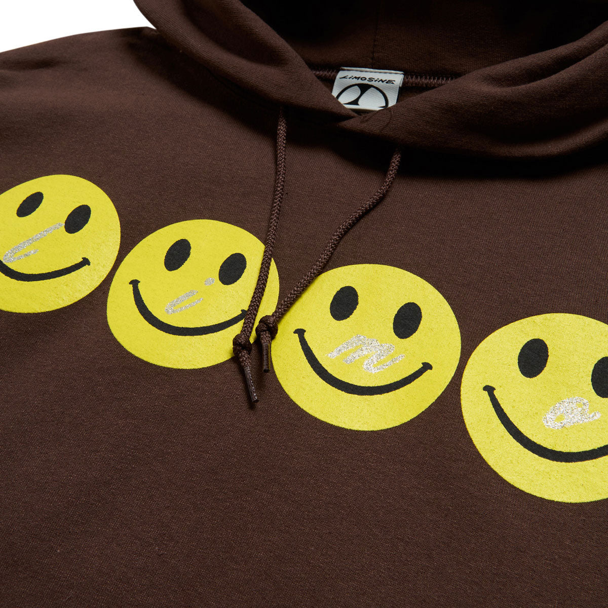 Limosine Glitter Smile Hoodie - Brown image 2