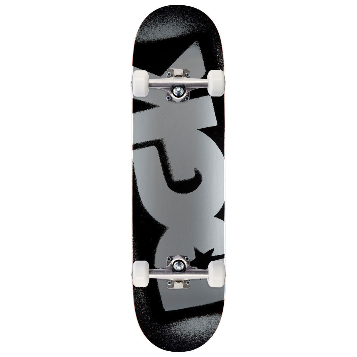DGK OG Logo Foil Skateboard Complete - Black - 7.80