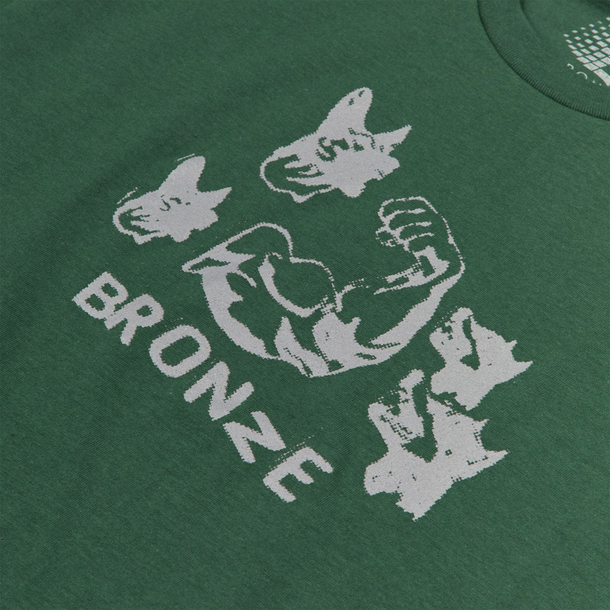 Bronze 56k Dog Muscle T-Shirt - Forest Green image 2