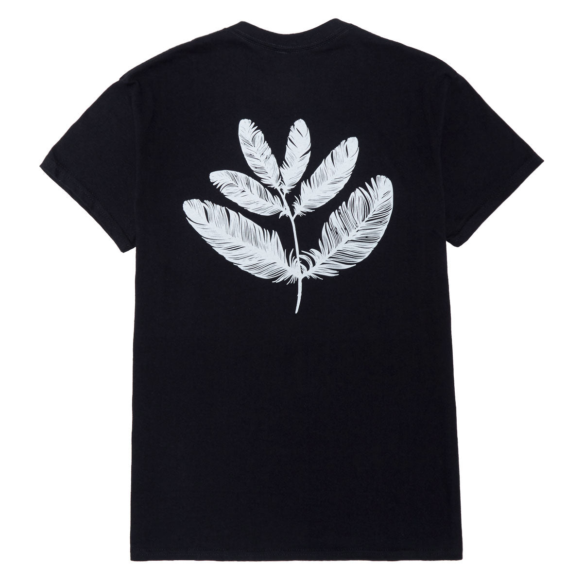 Magenta Feather T-Shirt - Black image 1