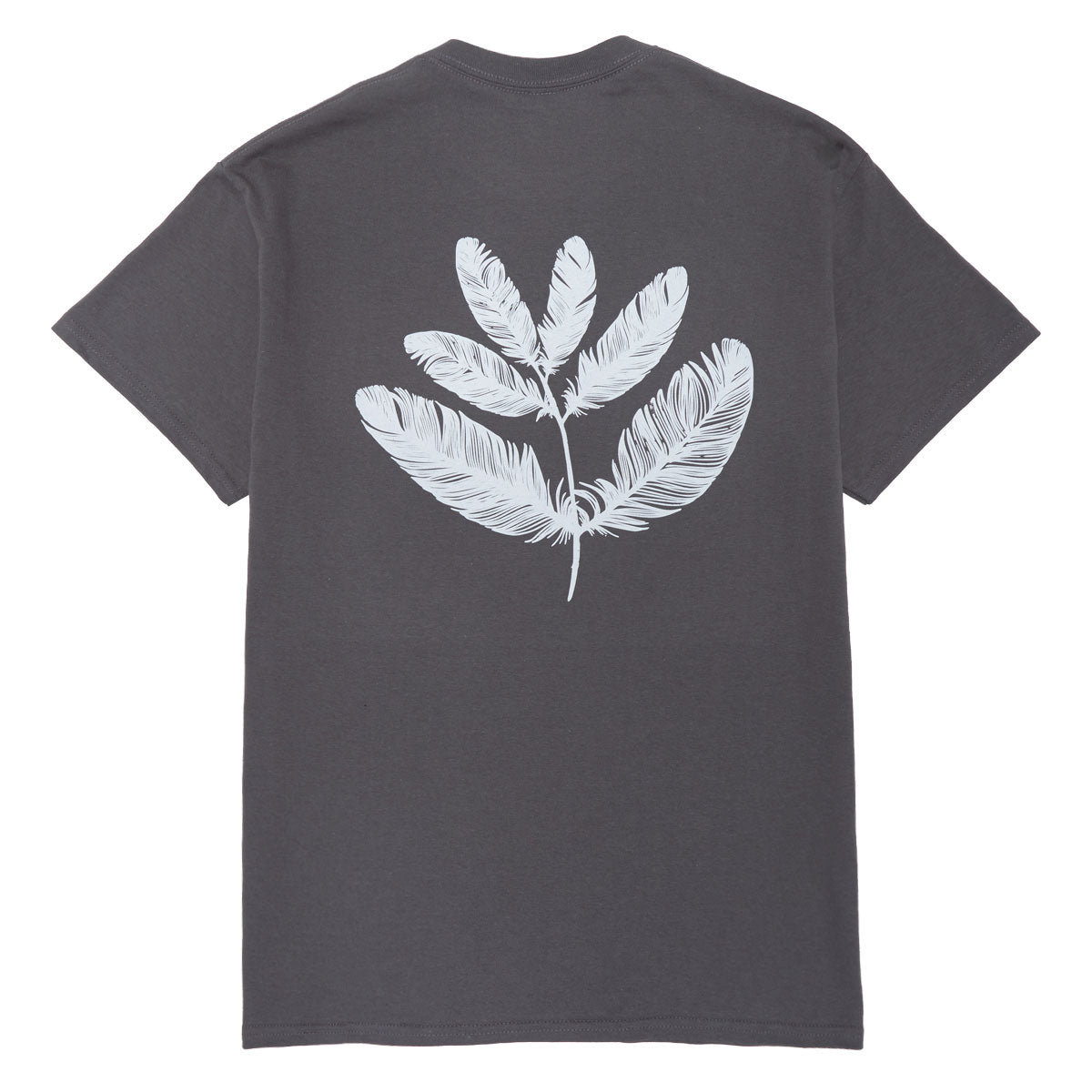 Magenta Feather T-Shirt - Charcoal image 1