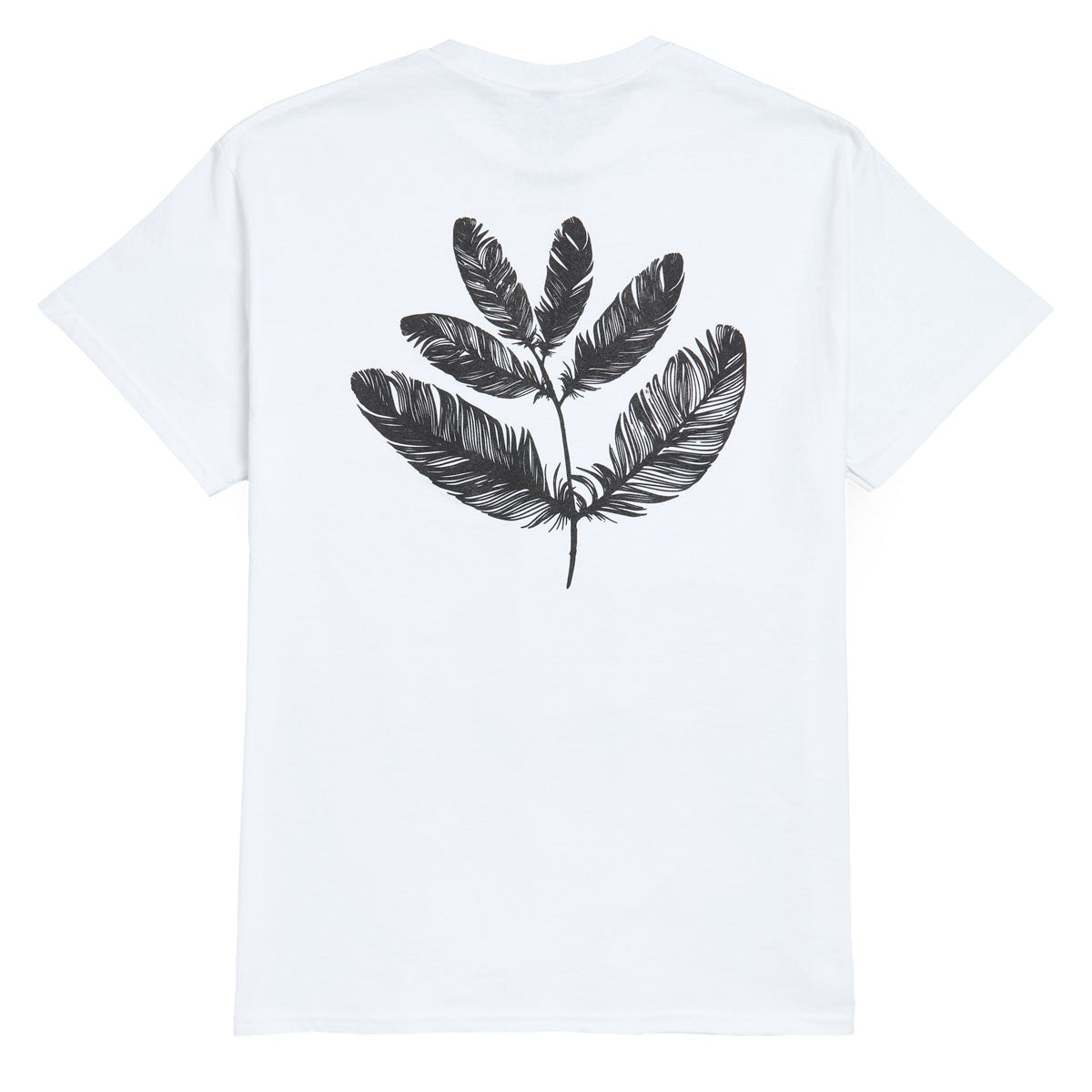 Magenta Feather T-Shirt - White image 1