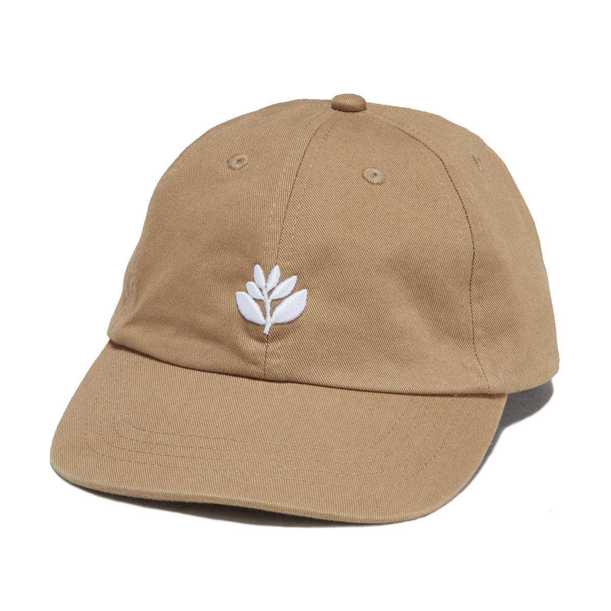 Magenta Bossed Dad Hat - Beige image 1