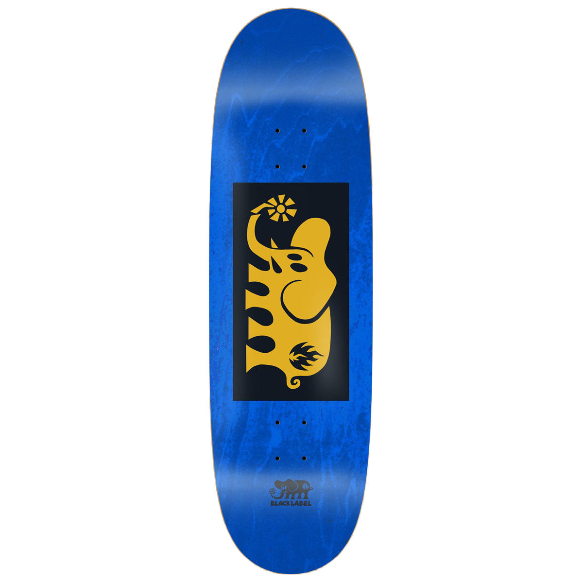 Black Label Elephant Block Egg Skateboard Deck - Yellow - 9.50