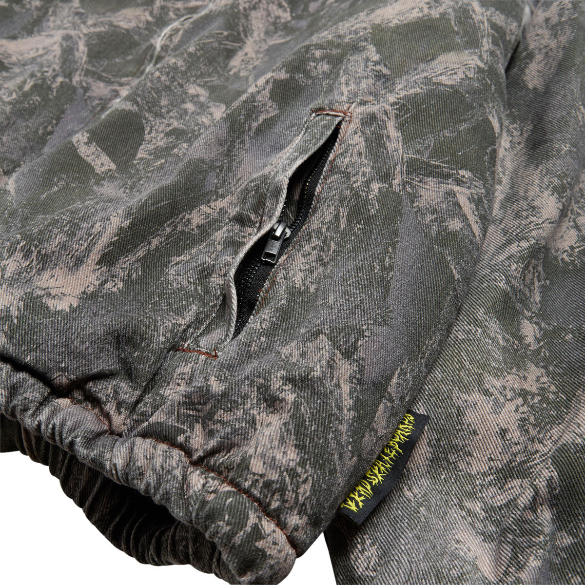 WKND Sherpa Lined Denim Jacket - Printed Camo Denim image 4