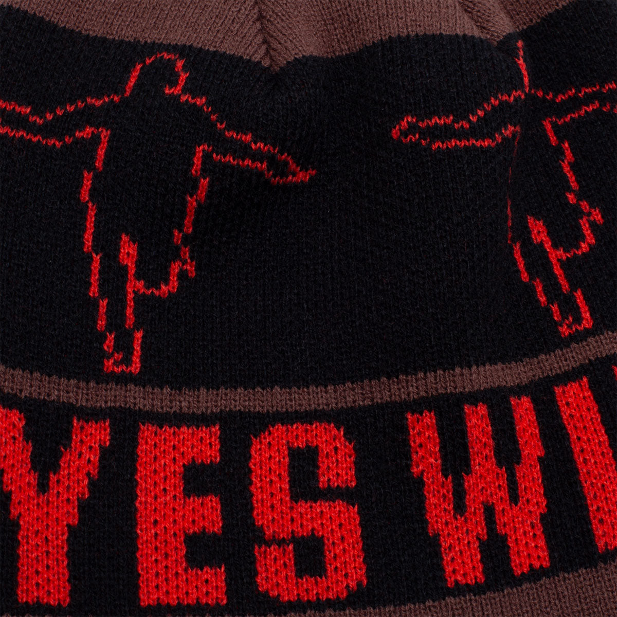 Hockey Eyes Without A Face Beanie - Brown image 3