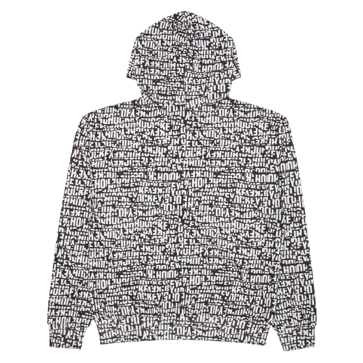 Hockey Torn Zip Hoodie - Black image 2