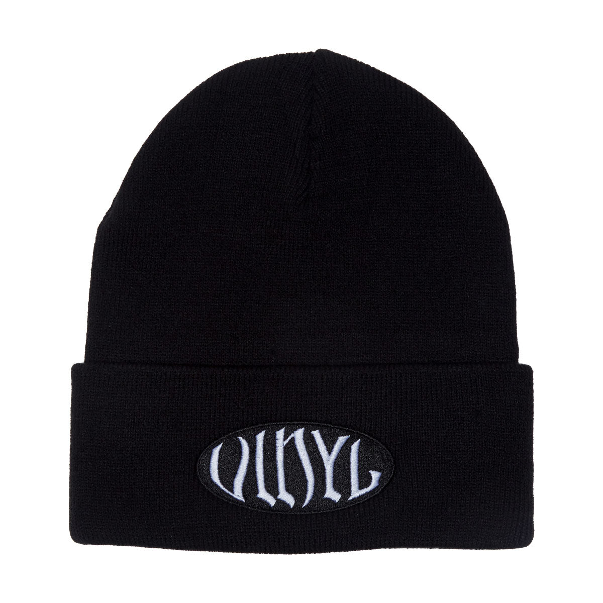 Vinyl Oval Beanie - Black image 1