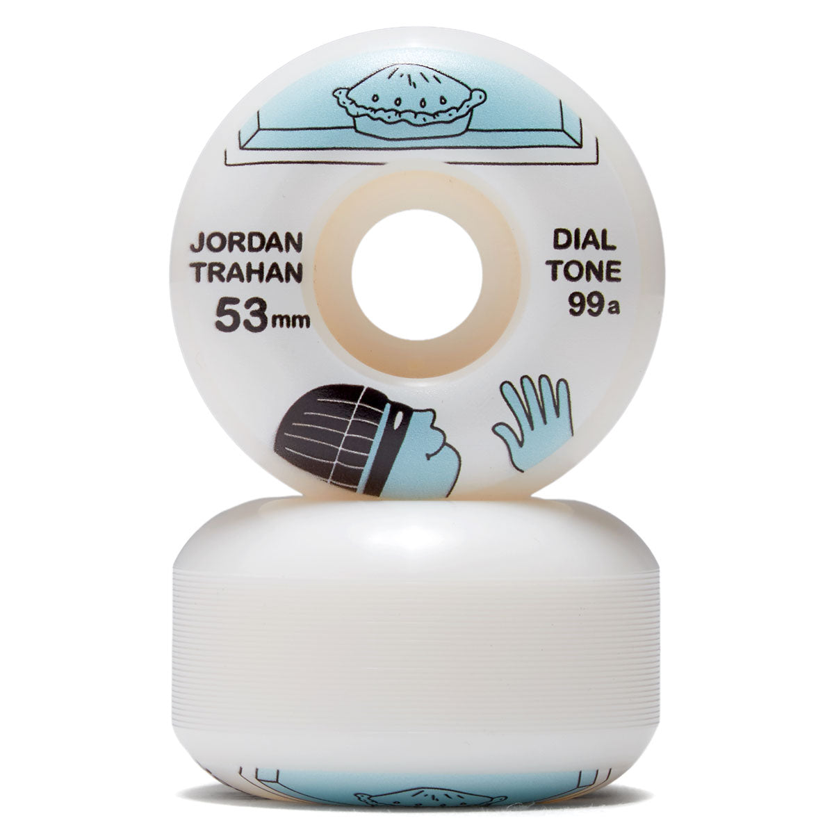 Dial Tone Jordan Trahan Pie Thief Standard 99a Skateboard Wheels - 53mm image 2