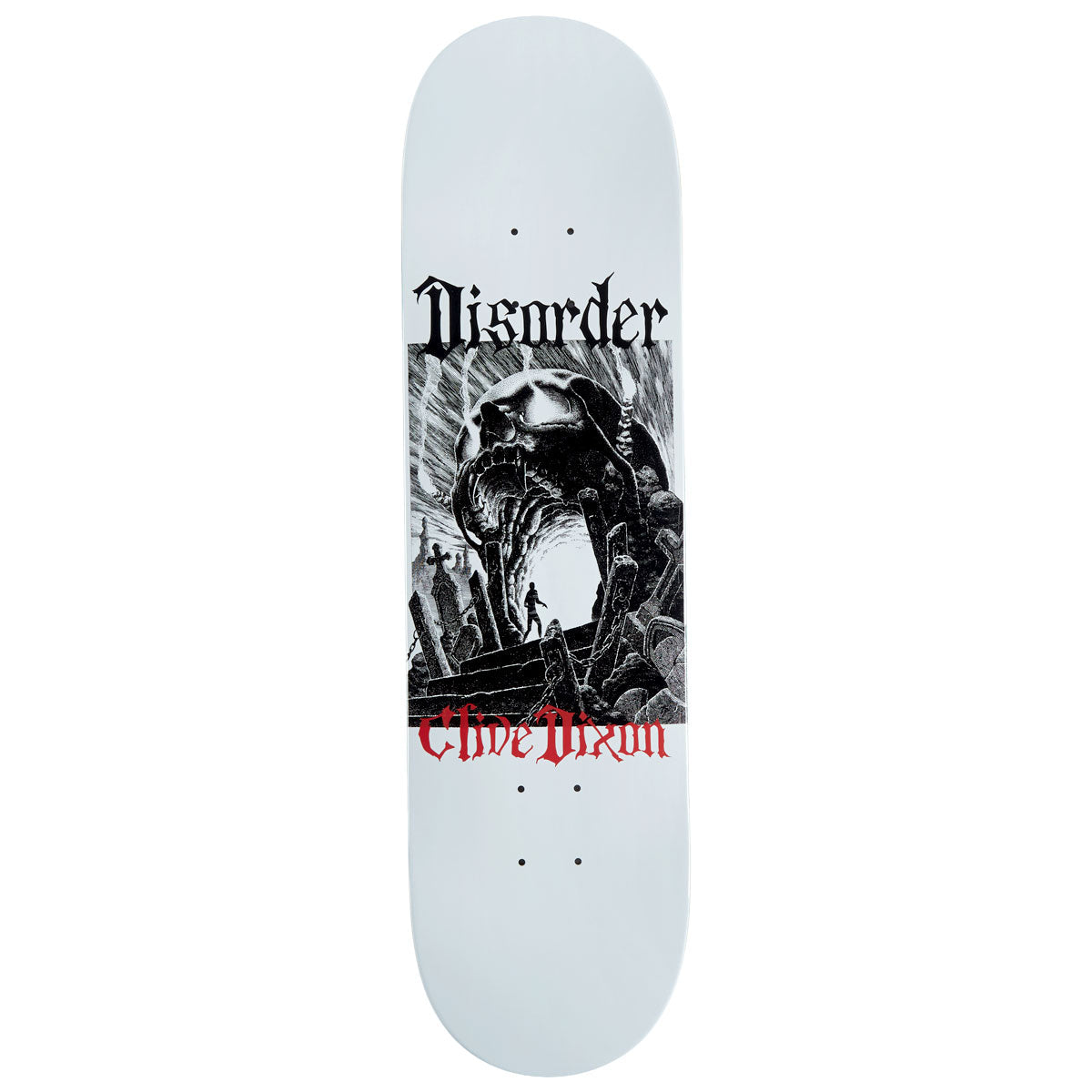 Disorder Clive Dixon Six Feet Skateboard Deck - White - 8.50