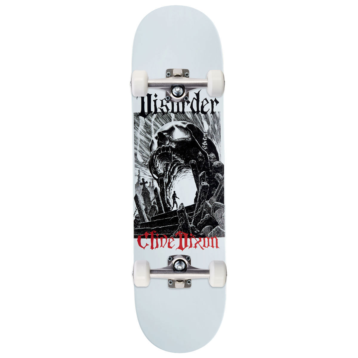Disorder Clive Dixon Six Feet Skateboard Complete - White - 8.50