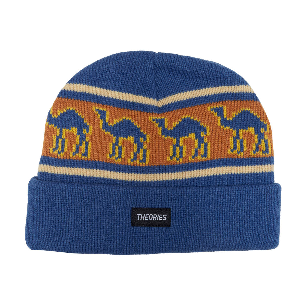 Theories Sahara Beanie Beanie - Blue/Burnt Orange image 1