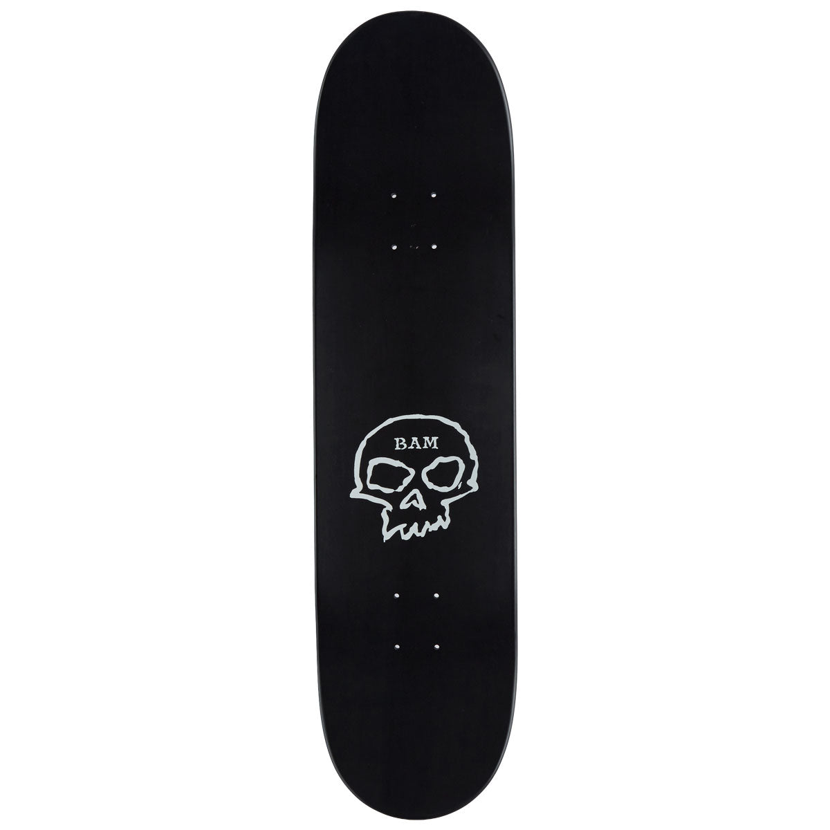 Zero x Bam Single Skull Skateboard Deck - Black - 8.25
