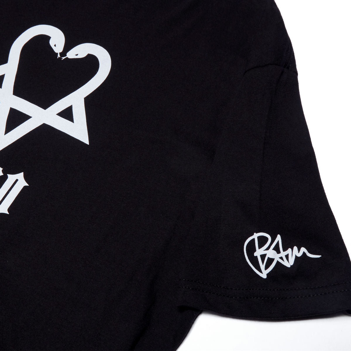 Zero x Bam Heart Small T-Shirt - Black image 2