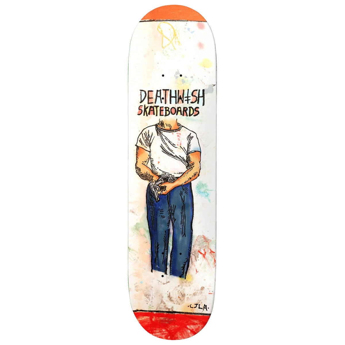 Deathwish Yuri Facchini Strapped Skateboard Deck - 8.25