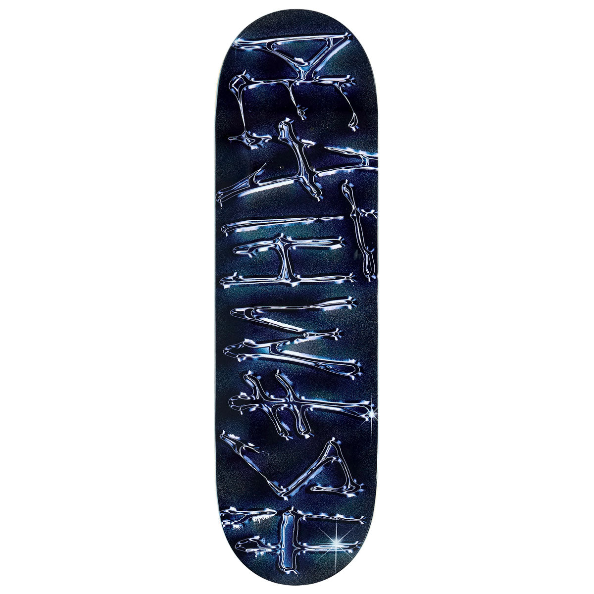 Deathwish OG Spray Chrome Skateboard Deck - Black - 9.00