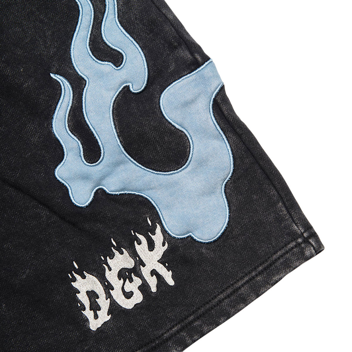 DGK Storm Fleece Shorts - Washed Black image 5
