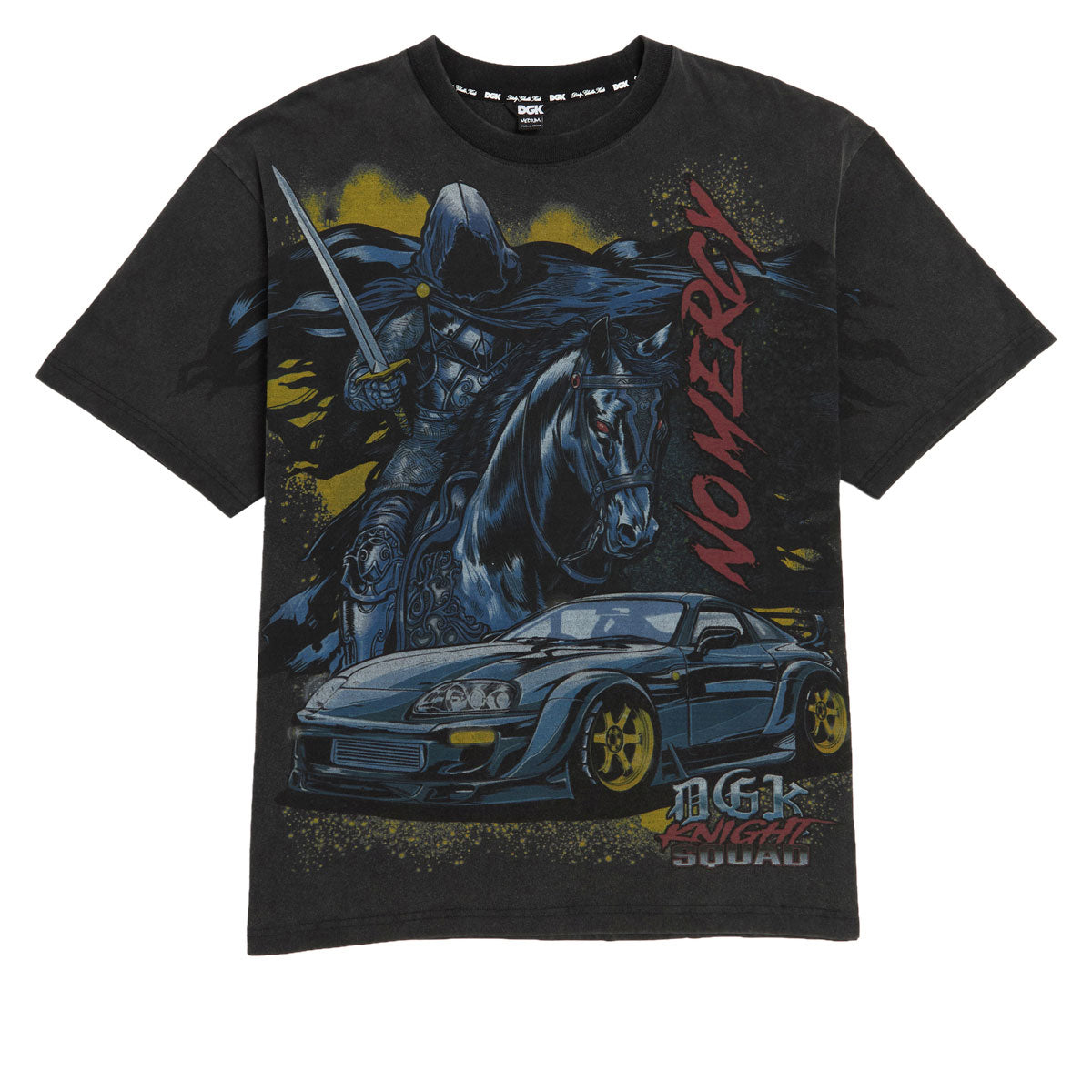 DGK Black Knight Knit T-Shirt - Vintage Black image 1