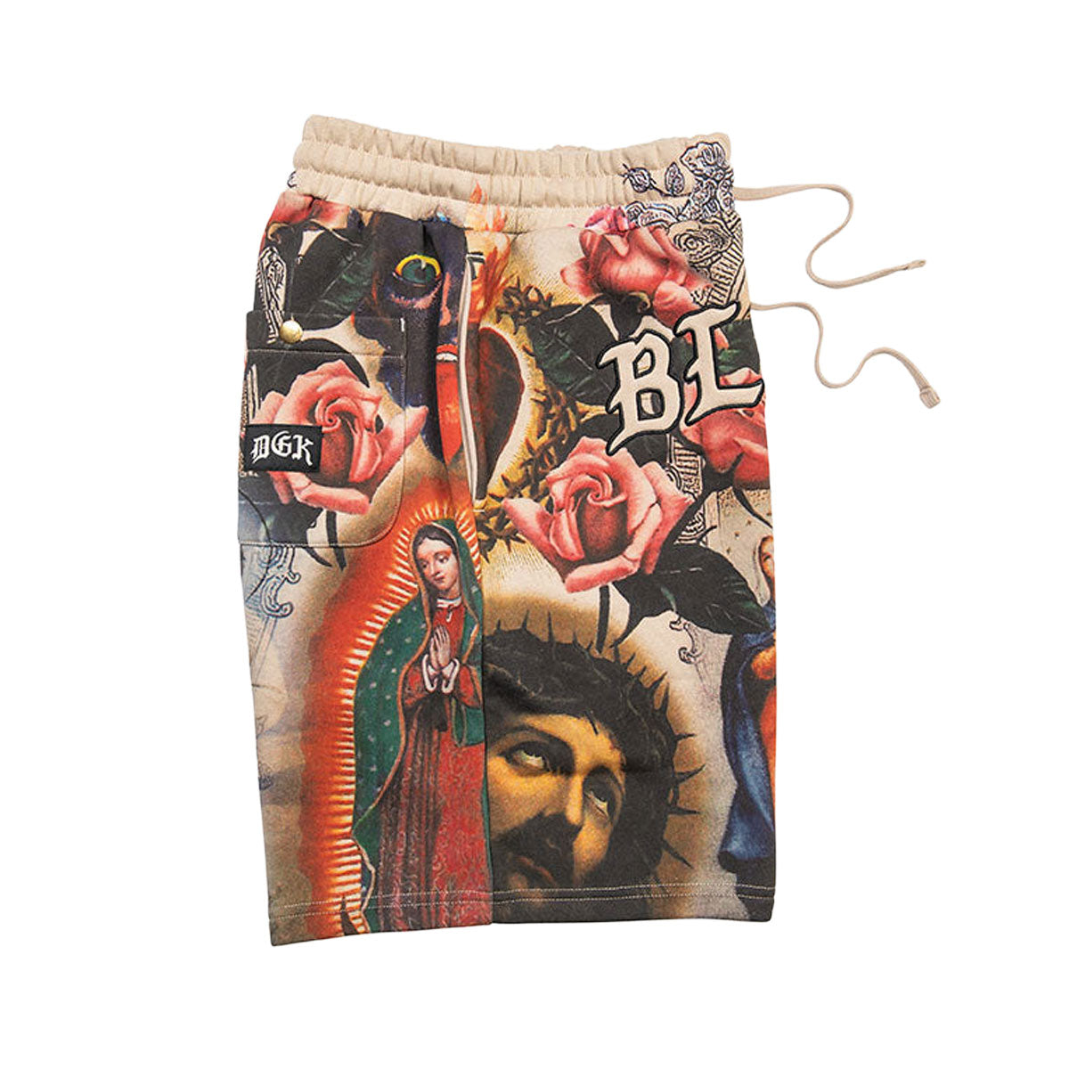 DGK Shrine Fleece Shorts - Tan image 3
