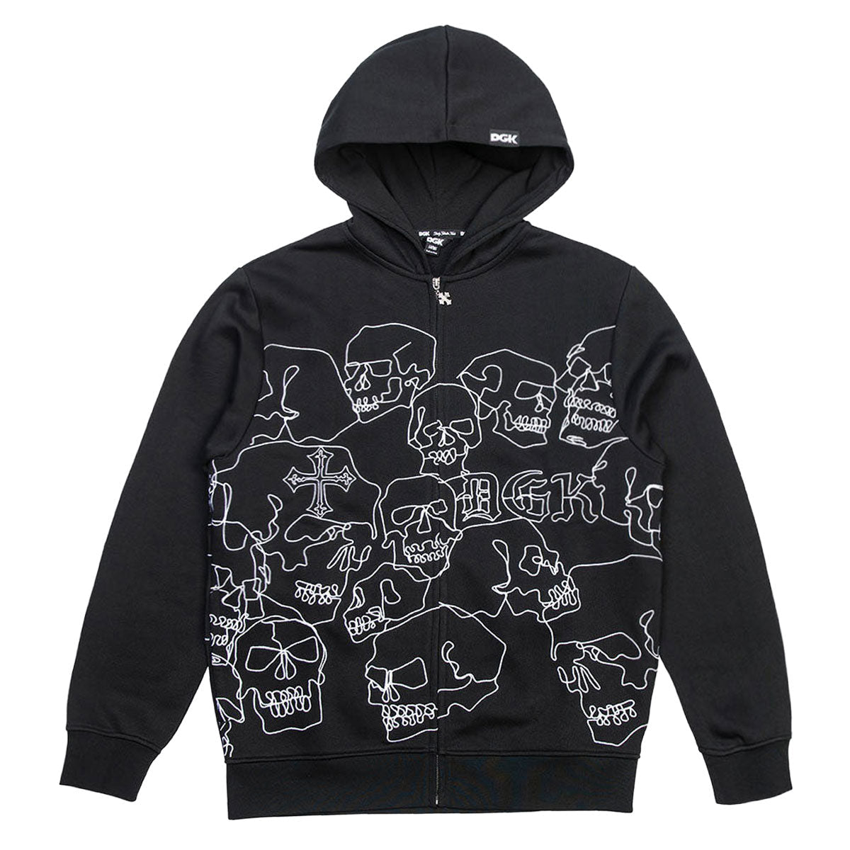DGK Vault Zip Hoodie - Black image 1