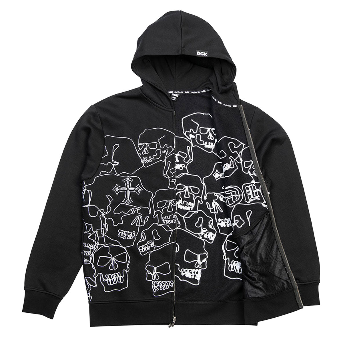 DGK Vault Zip Hoodie - Black image 3
