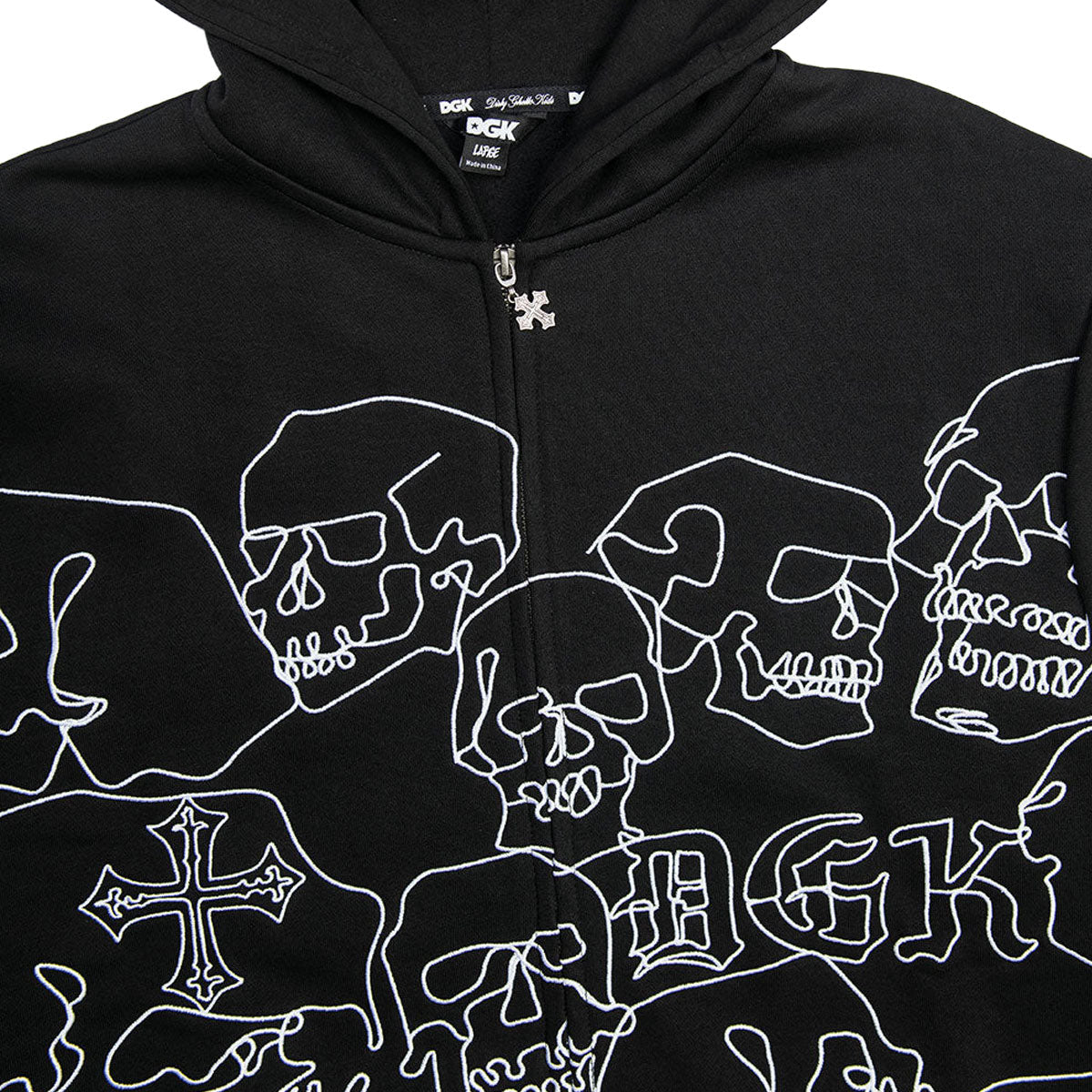 DGK Vault Zip Hoodie - Black image 4