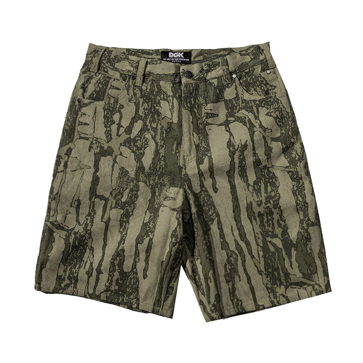 DGK Cortex Canvas Shorts - Bark Camo image 1