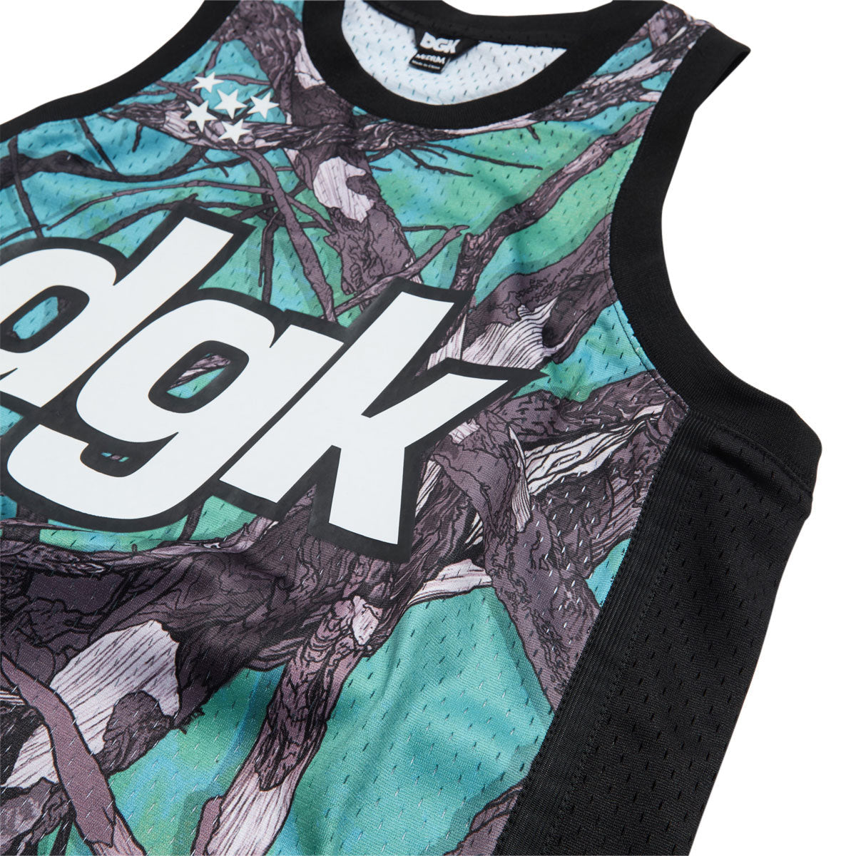 DGK Timber Basketball Jersey Shirt - Tree Camo image 3