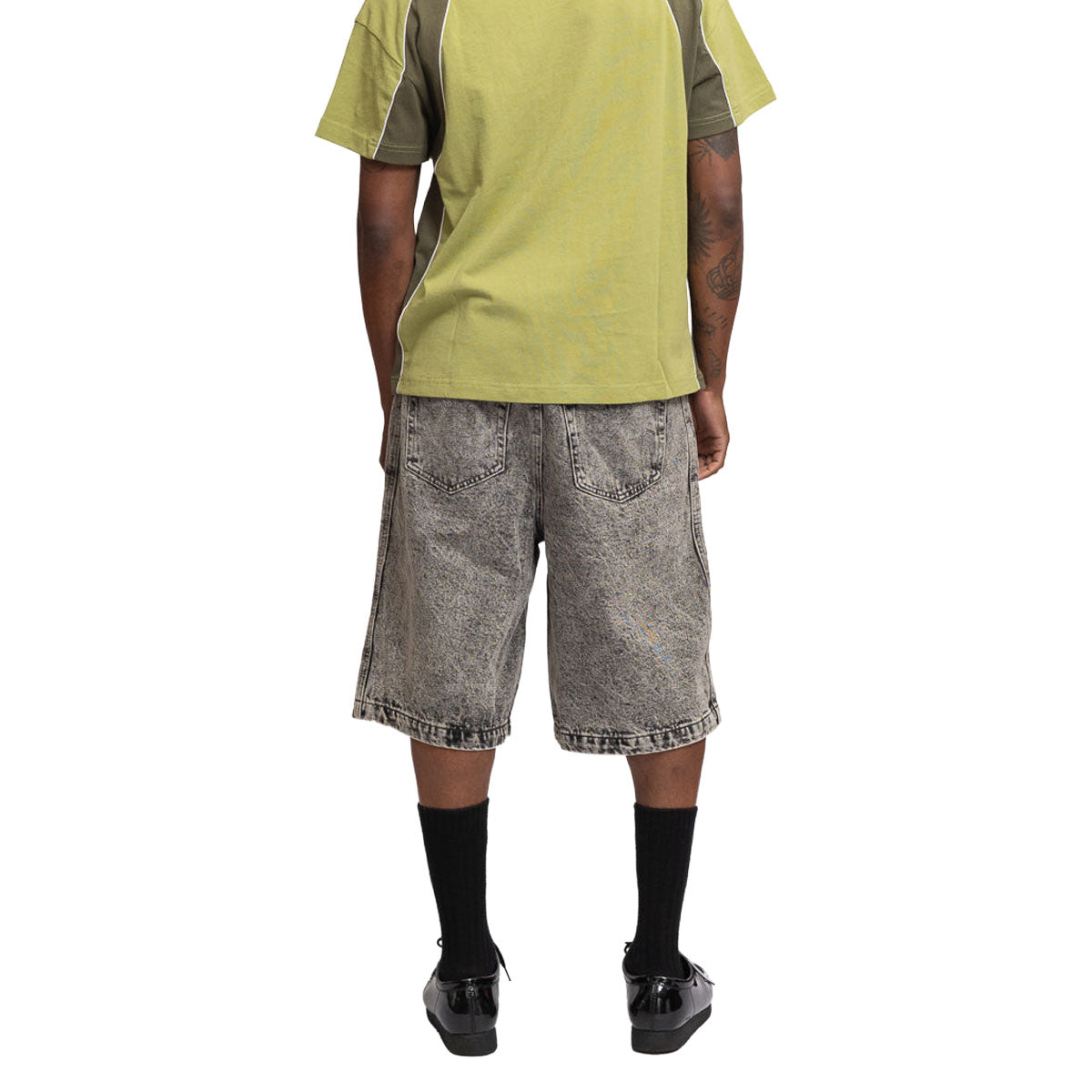 Hoddle Bermuda Shorts - Overdye Grey Denim image 4