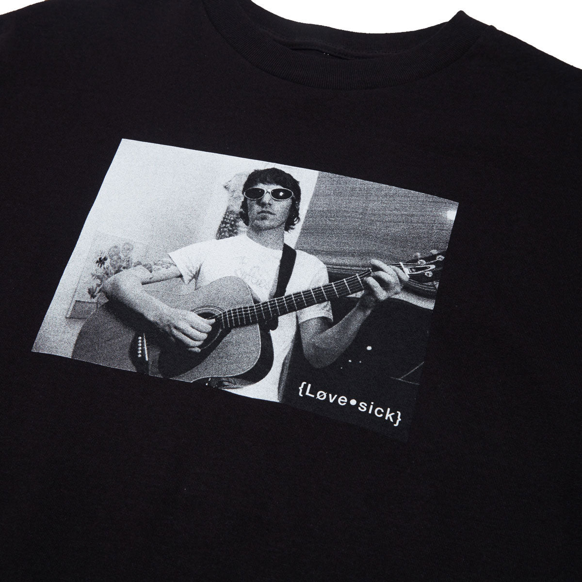 Lovesick Coming Up Roses T-Shirt - Black Garment Dyed image 2