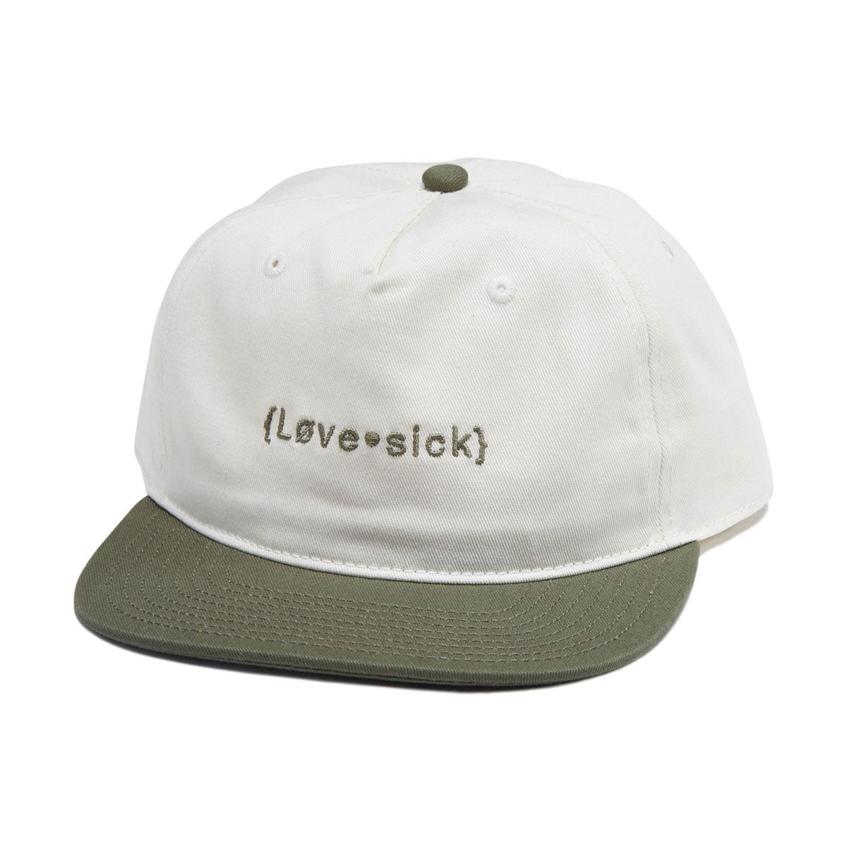 Lovesick Logo Hat - Olive/White image 1