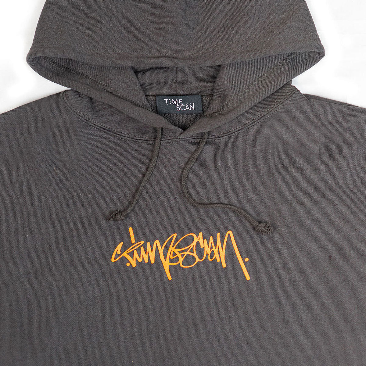 Timescan Script Logo Hoodie - Washed Black image 3