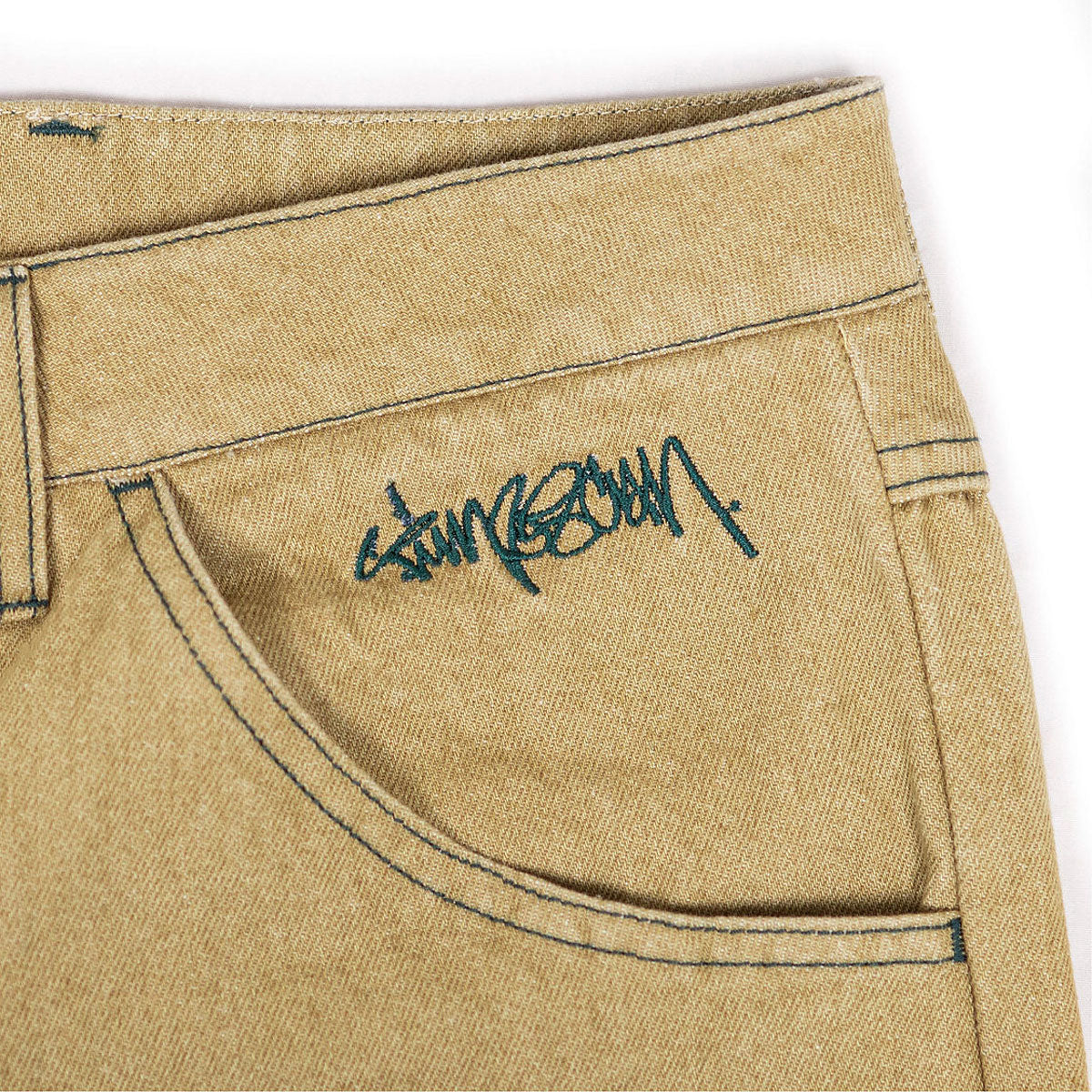 Timescan Relaxed Denim Jeans - Khaki image 3