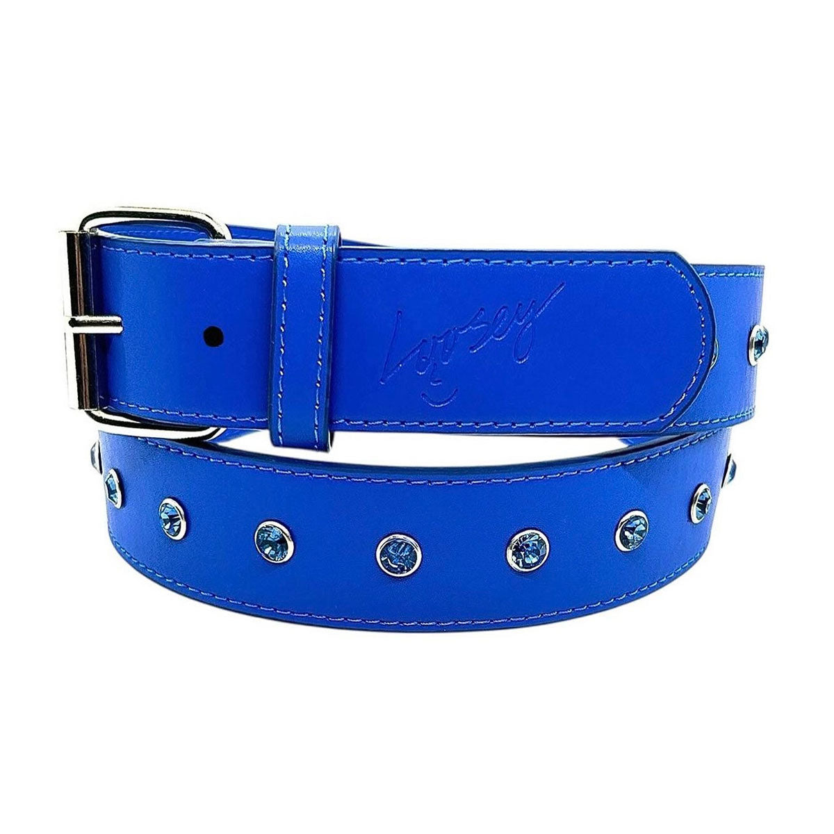 Loosey Rhinestone Belt - Royal Blue image 1