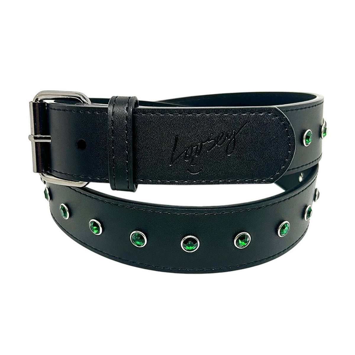 Loosey Rhinestone Belt - Black image 1