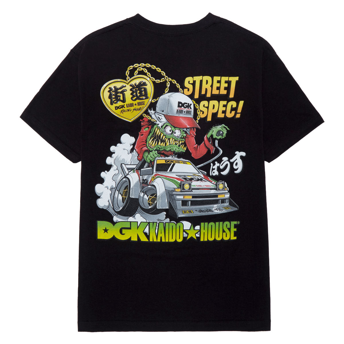 DGK x Kaido House Wide Open T-Shirt - Black image 2