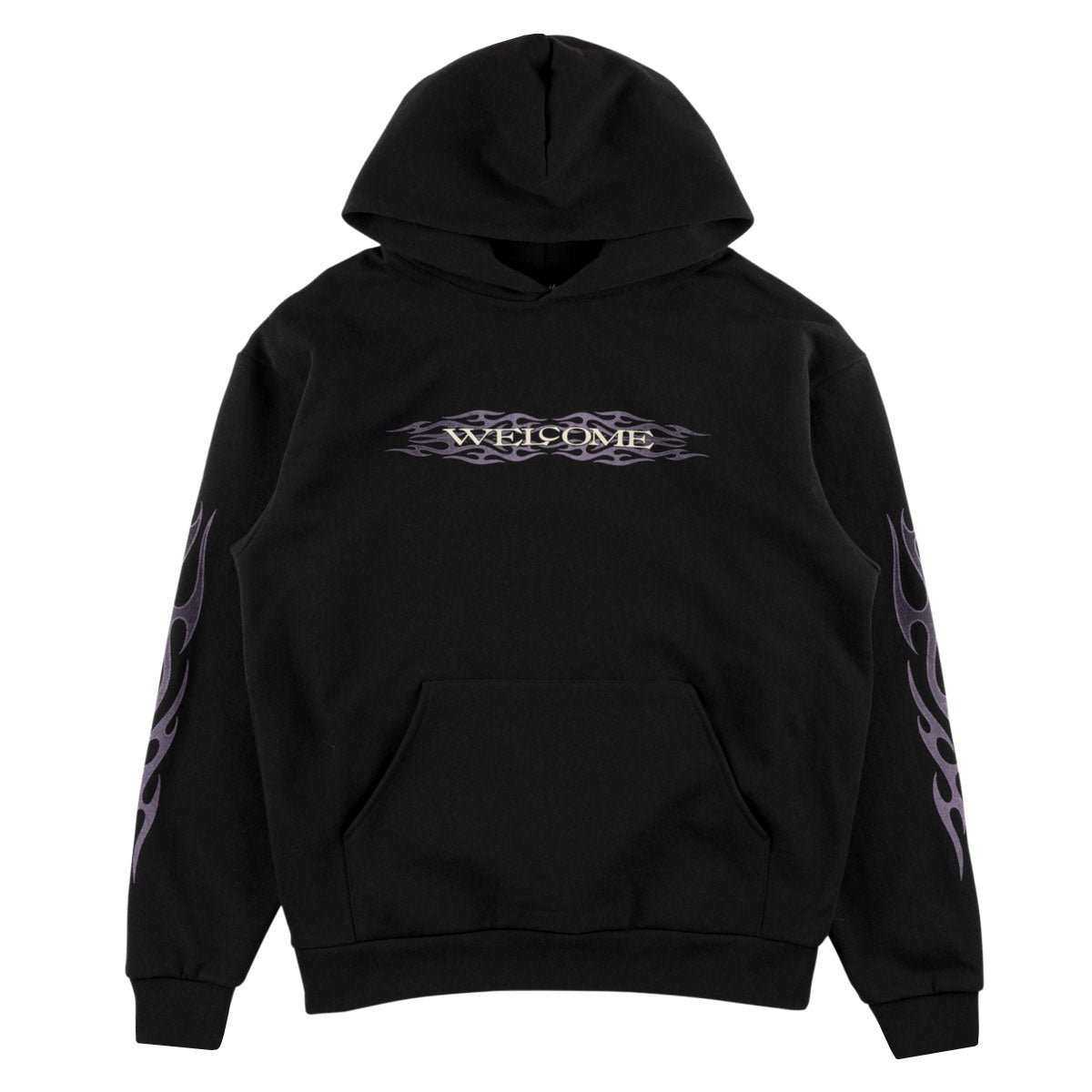 Welcome Brevity Hoodie - Black/Purple image 1