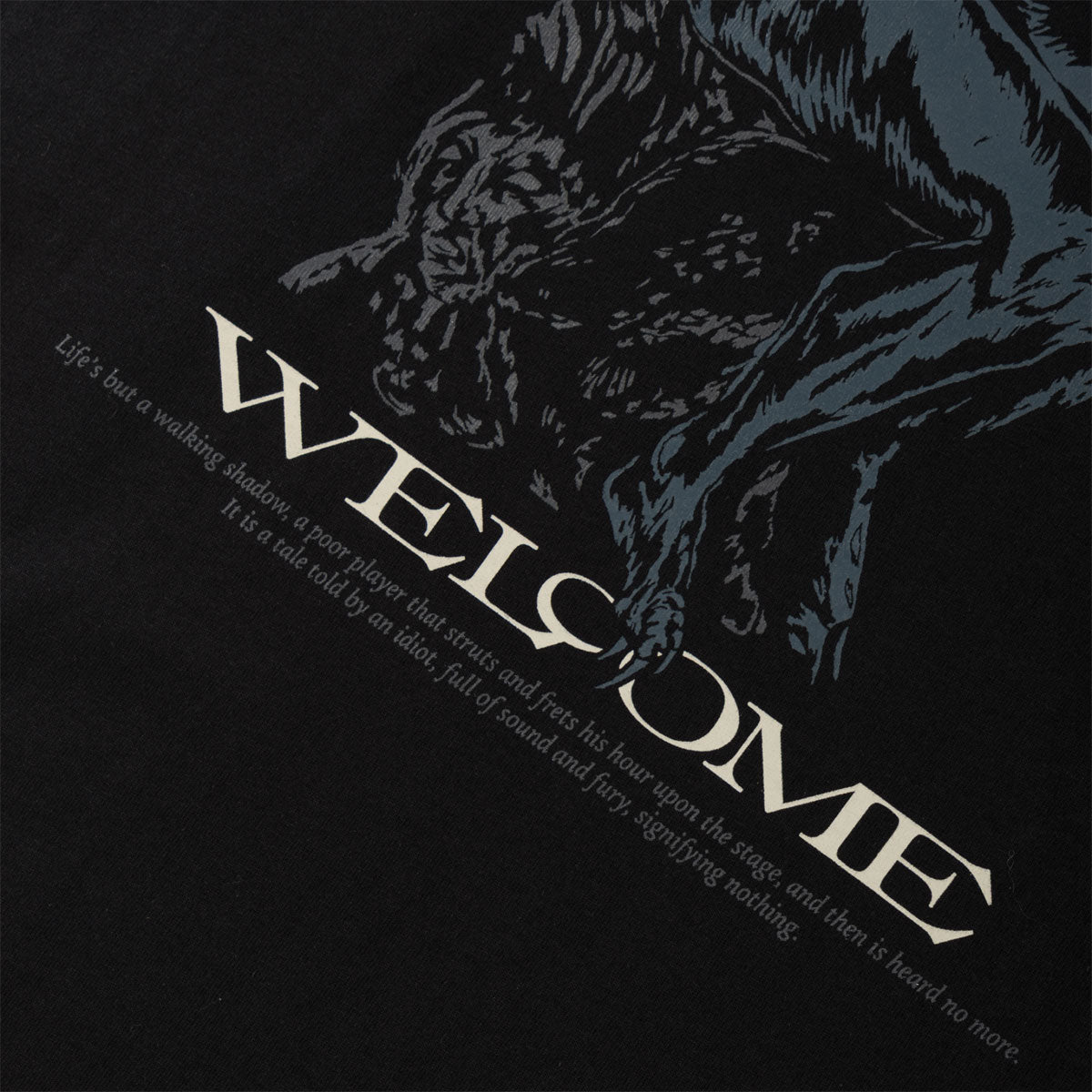 Welcome Crinker T-Shirt - Black image 3