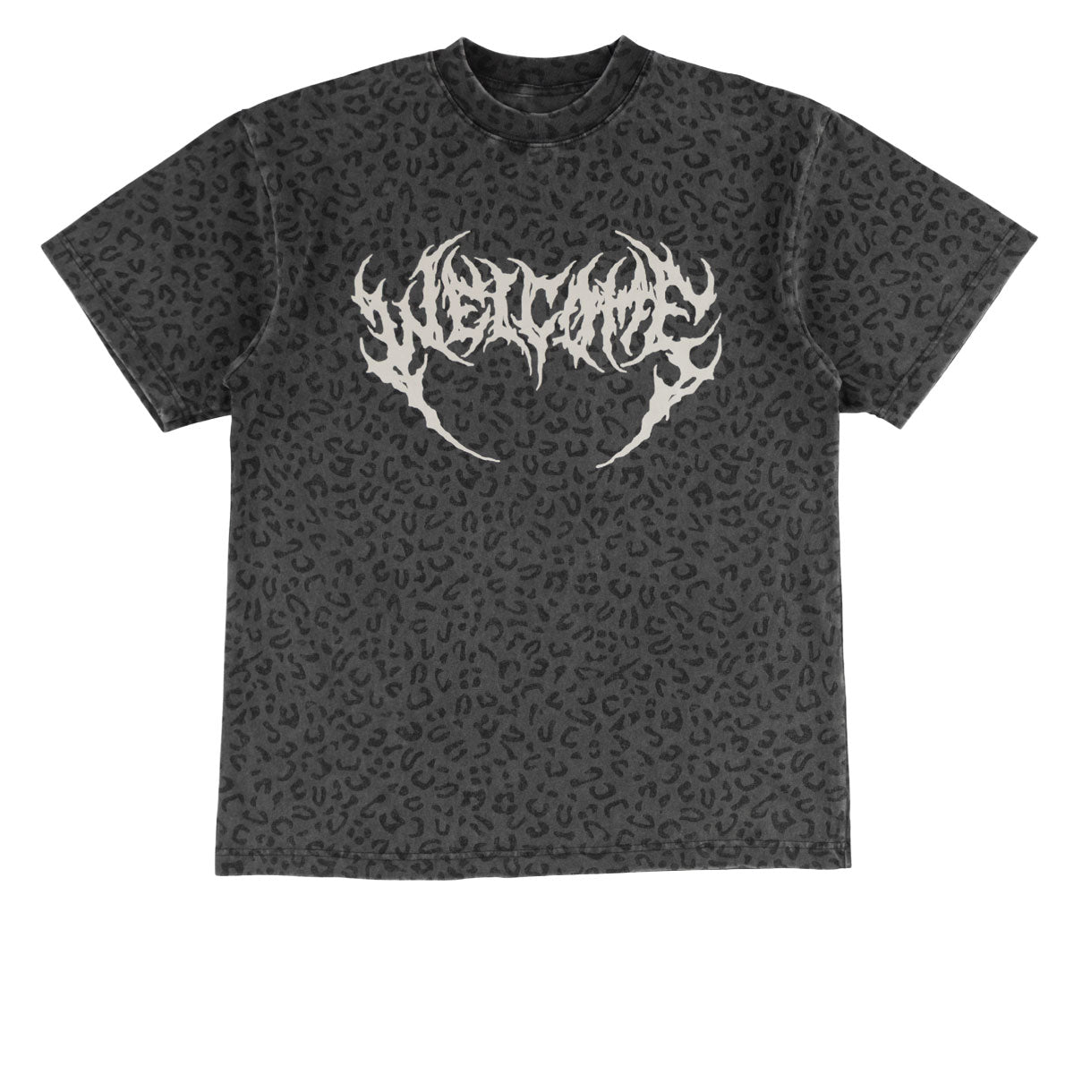 Welcome Fang T-Shirt - Vintage Black/Leopard image 1
