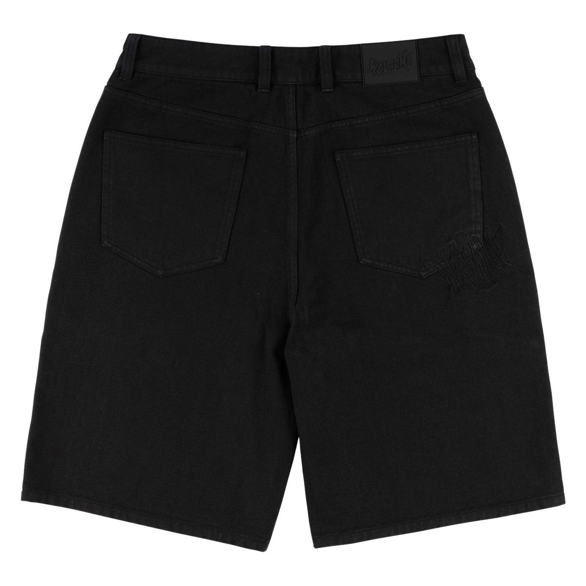 Welcome Chasm Baggy Denim Shorts - Washed Black image 2