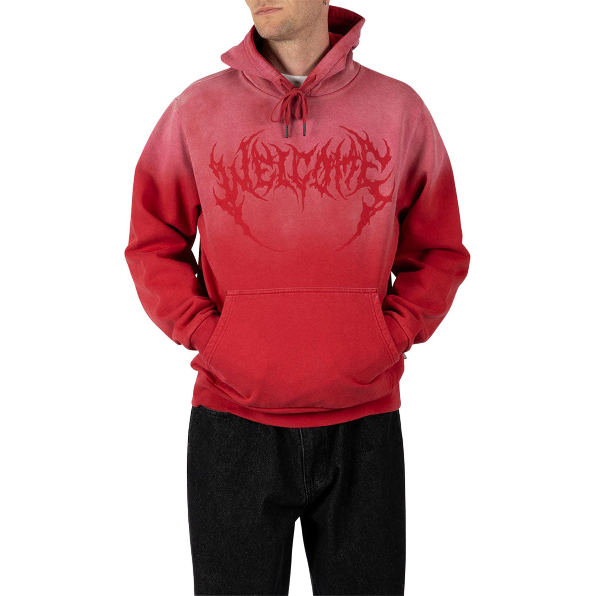 Welcome Phantom Sun Fade Hoodie - Red Fade image 4