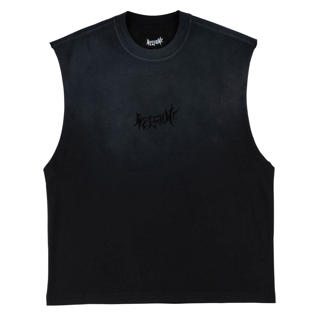 Welcome Vamp Knit Tank Top - Black Sun Fade image 1