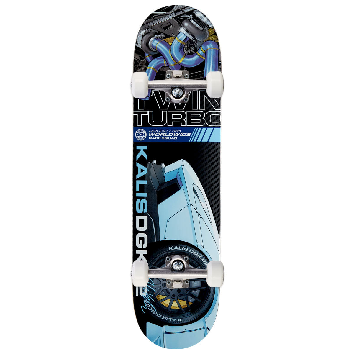 DGK Twin Turbo Kalis Skateboard Complete - 7.80