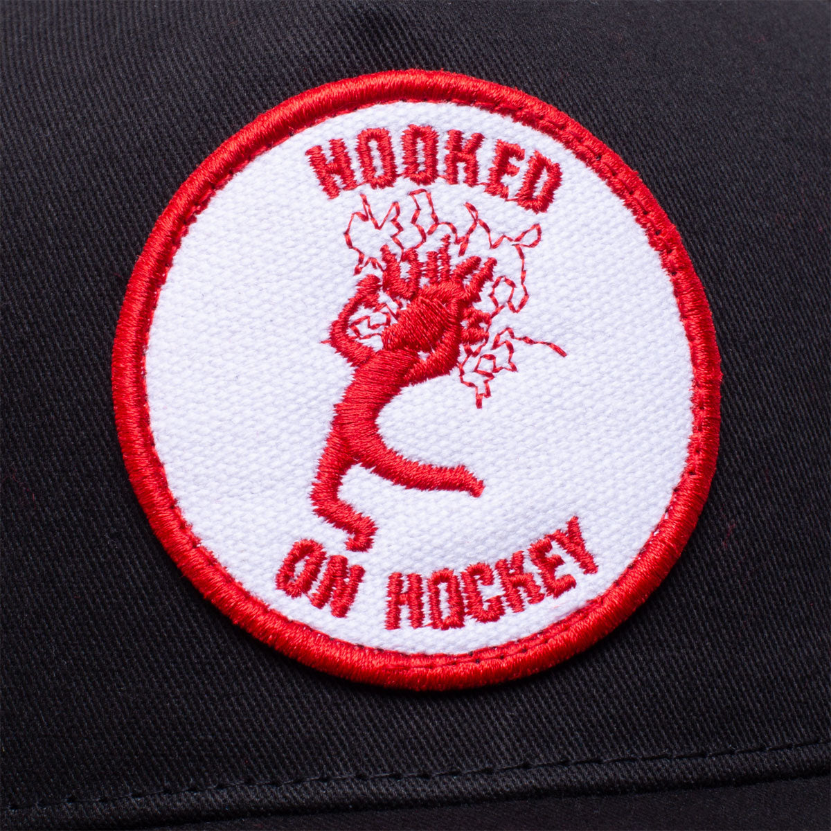 Hockey Hooked On Hockey Hat - Black image 4